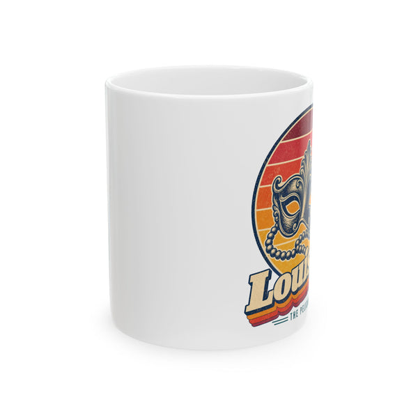 Louisiana Mardi Gras Mask And Beads Mug