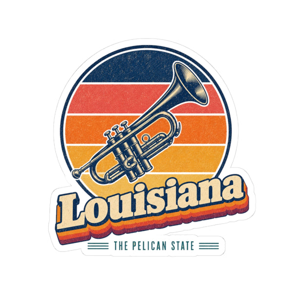 Louisiana Jazz Trumpet Sticker