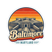 Baltimore Retro Sunset Sticker