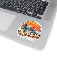 Kansas Santa Fe Trail Wagon Sticker