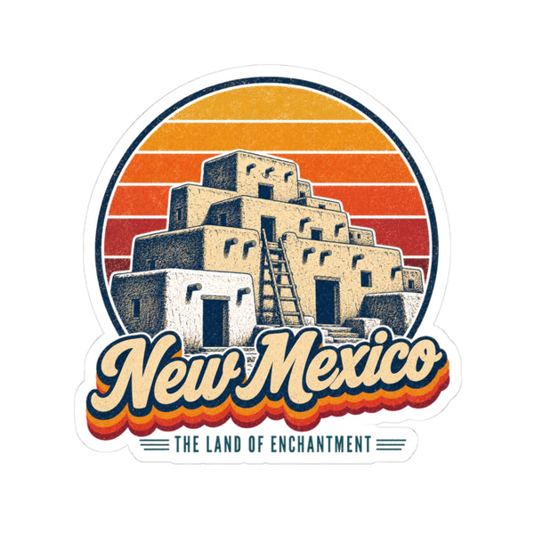 New Mexico Adobe Pueblo Sticker