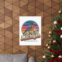 Michigan American Robin Poster