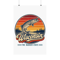 Wisconsin Northwoods Lake Muskie Poster