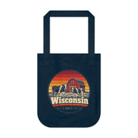 Wisconsin Dairy Cows Red Barn Tote Bag