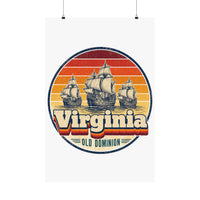 Virginia Jamestown Ships Poster