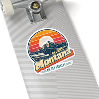 Montana Retro Sunset Sticker
