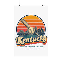 Kentucky Louisville Style Baseball Bat Poster