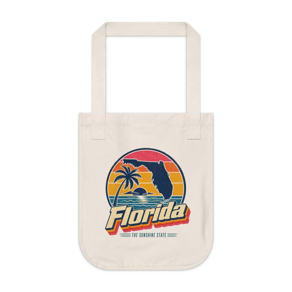 Florida Retro Sunset Tote Bag