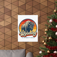 Wyoming Bison Poster