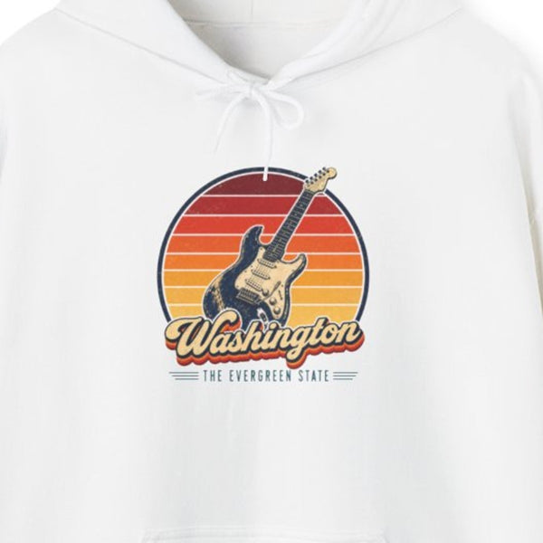 Washington Grunge Guitar Hoodie