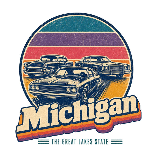 Michigan Classic Detroit Cars Tee