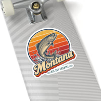 Montana Trout Leaping Sticker