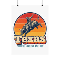 Texas Rodeo Bull Rider Poster