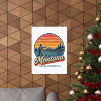 Montana Fly Fishing River Poster