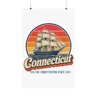 Connecticut Mystic Whaling Ship Poster