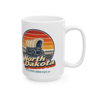 North Dakota Pioneer Covered Wagon Mug