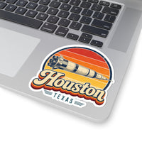 Houston Retro Sunset Sticker