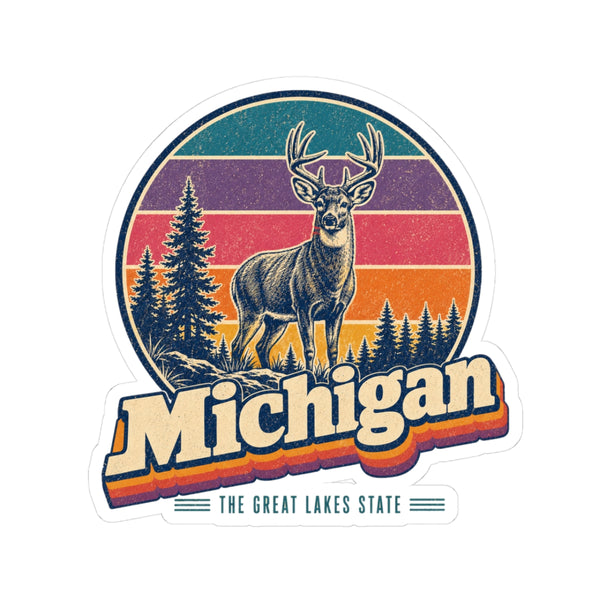 Michigan White Tailed Deer Sticker