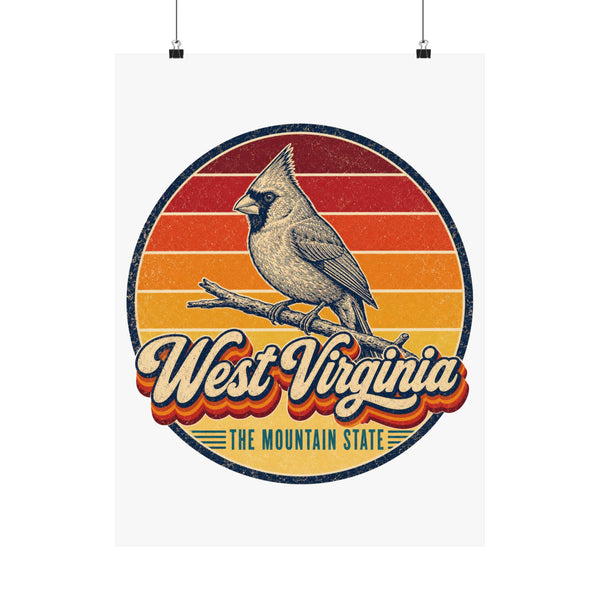West Virginia Cardinal Poster