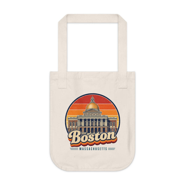 Boston Retro Sunset Tote Bag