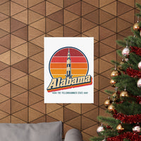 Alabama Saturn V Rocket Poster