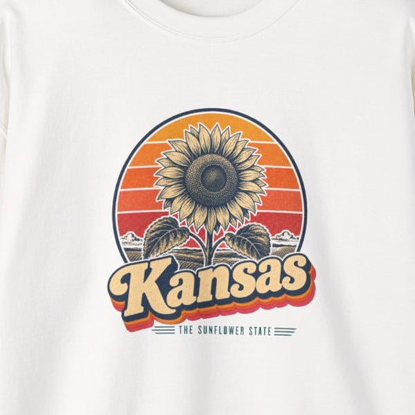 Kansas Giant Sunflower Sweatshirt