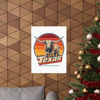 Texas Longhorn Steer Poster