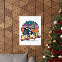 Michigan Detroit Soul Records Poster