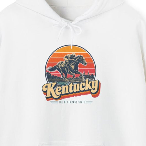 Kentucky Racehorse And Jockey Hoodie