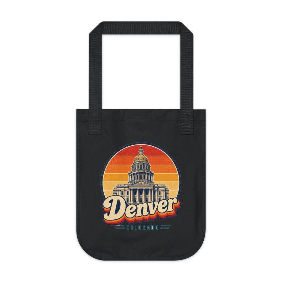 Denver Retro Sunset Tote Bag