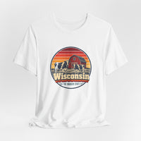 Wisconsin Dairy Cows Red Barn Tee