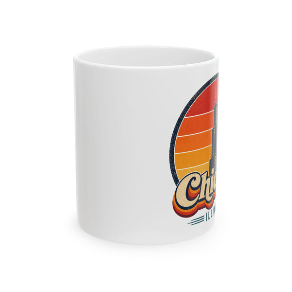 Chicago Retro Sunset Mug