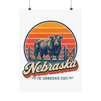 Nebraska Cattle Ranch Poster