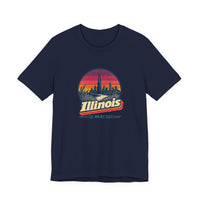 Illinois Retro Sunset Tee