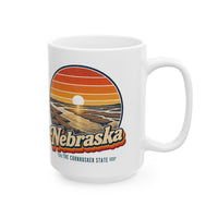 Nebraska Platte River Sunset Mug