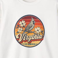 Virginia Cardinal On Dogwood Sweatshirt