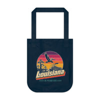 Louisiana Retro Sunset Tote Bag