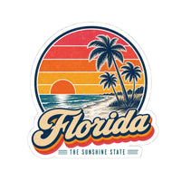 Florida Palm Trees And Beach Sticker