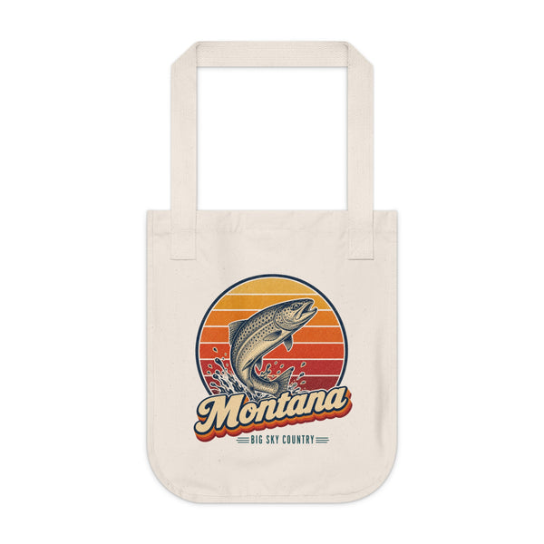 Montana Trout Leaping Tote Bag