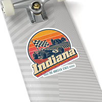 Indiana Retro Sunset Sticker