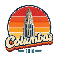 Columbus Retro Sunset Tee