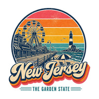 New Jersey Retro Sunset Tee