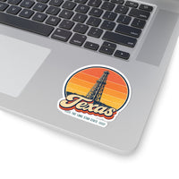 Texas Oil Derrick Sticker