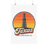 Texas Oil Derrick Poster