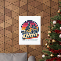 Ohio Retro Sunset Poster