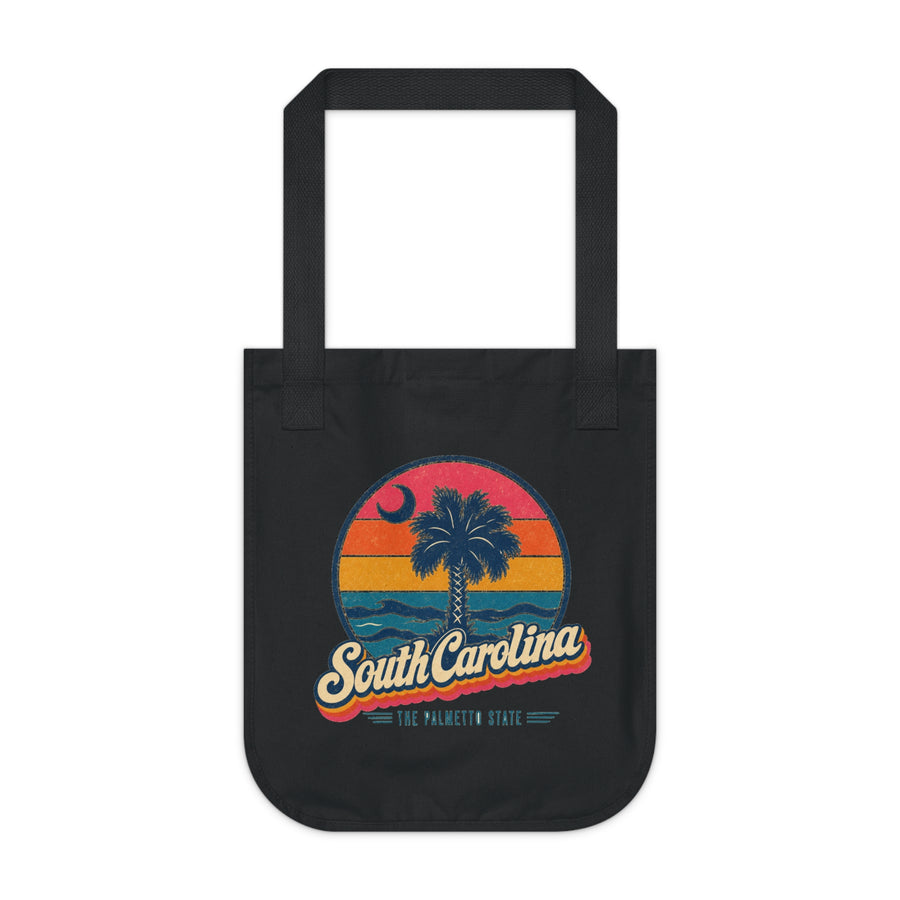South Carolina Retro Sunset Tote Bag