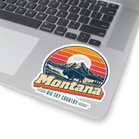 Montana Retro Sunset Sticker