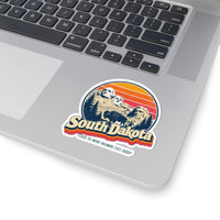 South Dakota Retro Sunset Sticker