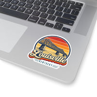 Louisville Retro Sunset Sticker
