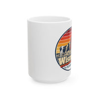 Wisconsin Dairy Cows Red Barn Mug